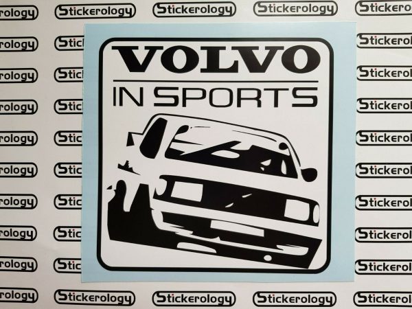 2X VOLVO IN SPORT STICKERS