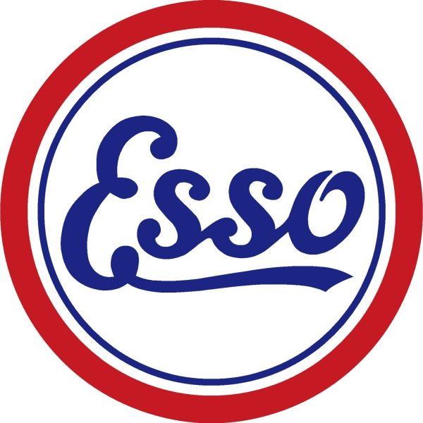 2X ESSO CLASSIC VINTAGE STICKERS SIGNS