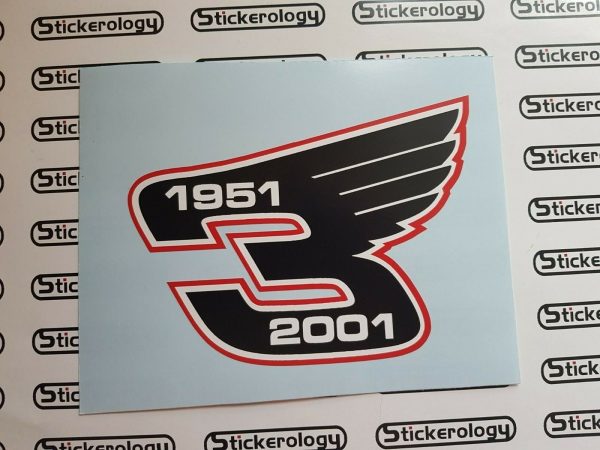 2X Dale Earnhardt #3 WINGS 1951 2001 STICKERS - Image 5