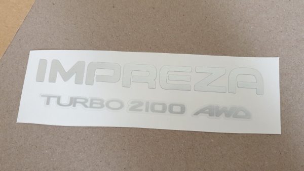 2 X IMPREZA TURBO 2100 AWD STROKER ENGINE DECALS STICKERS - Image 2